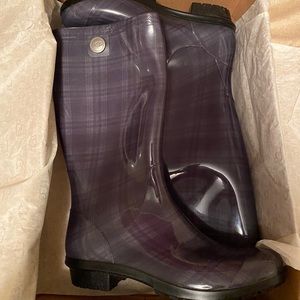 Plaid Womens Rainboots